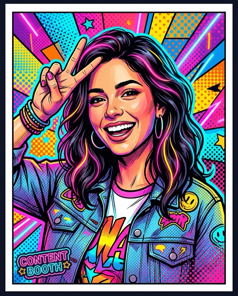 Contenido iPad Booth — pop art