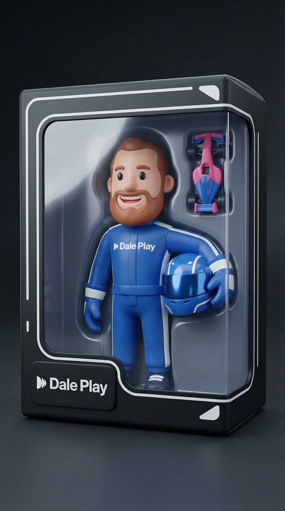 Figura 3D Dale Play generada con IA